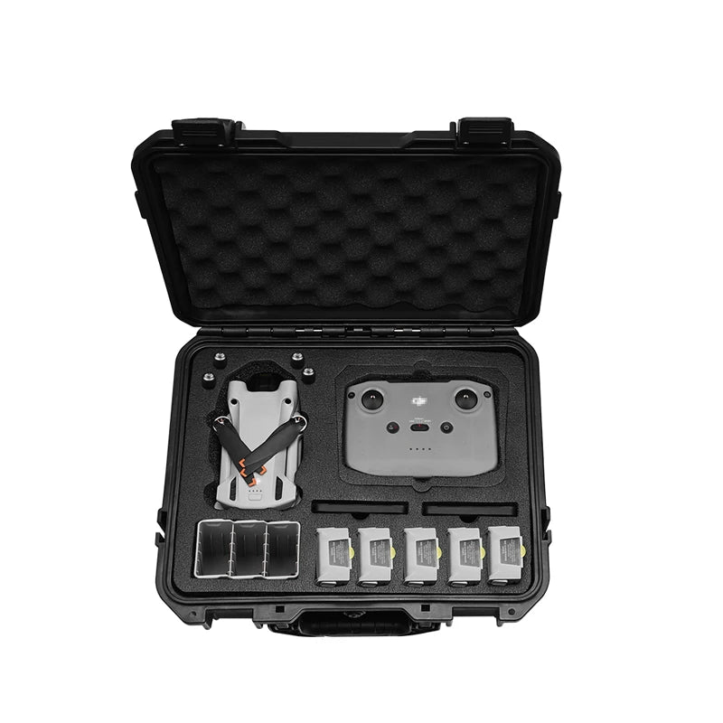 Hard Shell Storage Box for DJI Mini 3 Pro - Waterproof Explosion-proof Carrying Case Remote Control Drone Body Handbag Accessories 10 Hard Shell Storage Box for DJI Mini 3 Pro, a pressure spring is added inside the lock, which is comfortable to press and easy to open