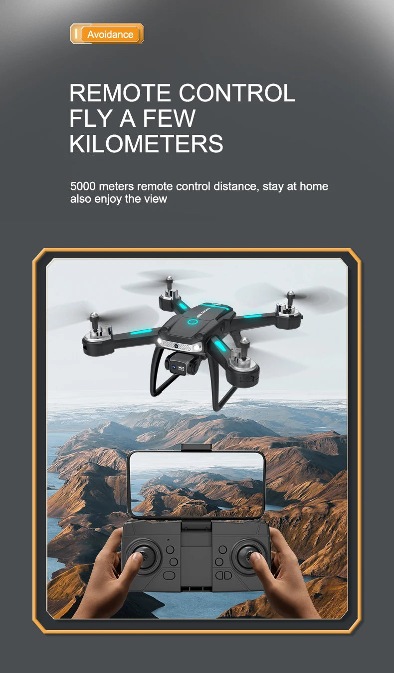 A19 Pro Drone - 2023 New GPS Professionele Dual Hd Camera Optische Stroom Positionering Vermijden Opvouwbare Quadcopter Rc Speelgoed 23 A19 Pro Drone, avoidance remote control fly a few kilometers 5000 meters remote control