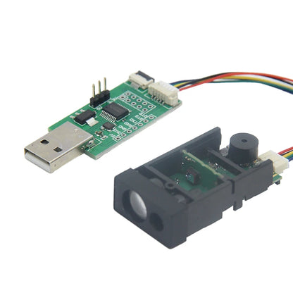 JRT M88B 40m Laser Distance Sensor Module with USB, 1 mm Accuracy, TTL/CMOS, Class II, 620–690 nm, 3.3V