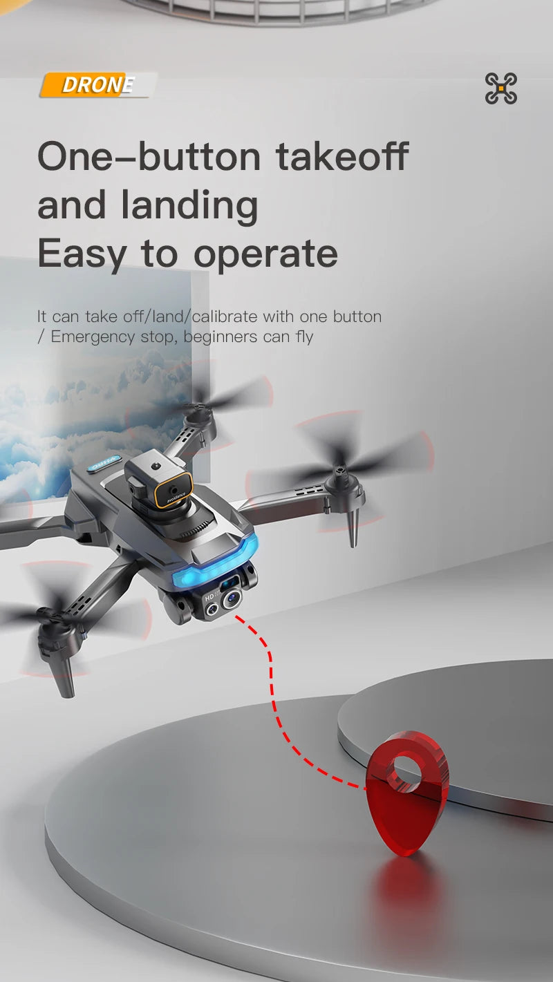 P15 Drone - 4K/8K GPS HD Aerial Photography Brushless Obstacle Avoidance Dual Camera Remote Control Aircraft Toys 5000M 36 P15 Drone, dronl one_button takeoff and landing easy to operate
