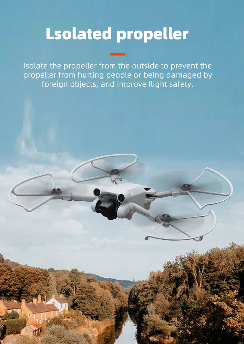 Propeller Guard for DJI Mini 3 Pro Drone - Propellers Protector Props Cover Wing Fan Bumper Cage Protective Ring Drone Accessories 41 Propeller Guard for DJI Mini 3 Pro Drone, Lsolated propeller Isolate the propeller from the outside to improve flight safety