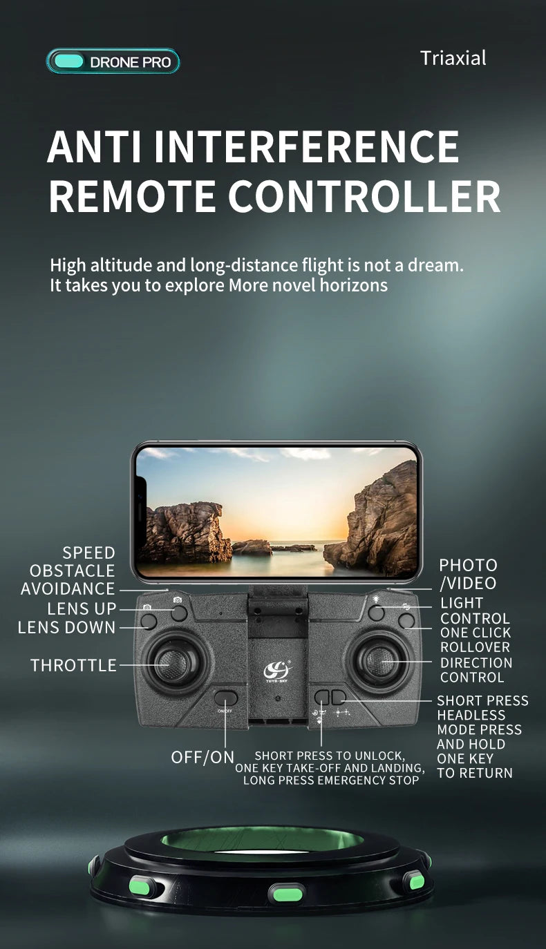 S186 Drone, drone pro triaxial anti interference remote controller high altitude and long-