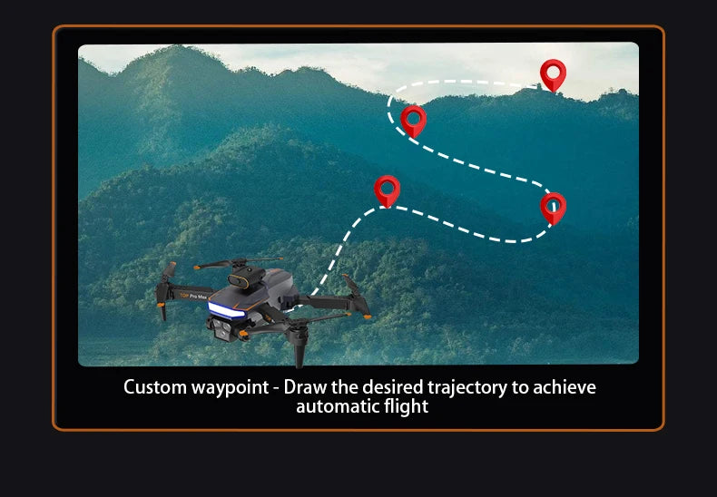 P18 Drone, Custom waypoint Draw the desired trajectory to achieve automatic
