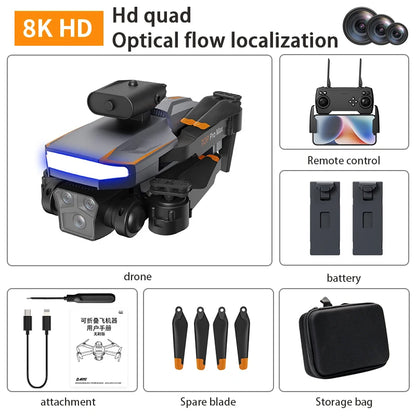 P18 Drone, Hd quad 8K HD Optical flow localization T Remote control drone battery Mif