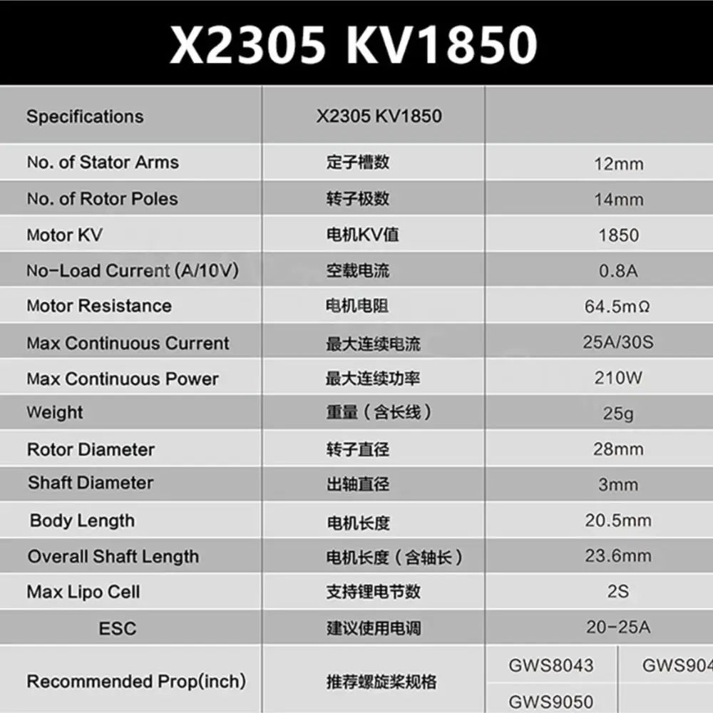 Sunnysky F3P Indoor Power Motor - X2302 X2304 X2305 1400KV 1480KV 1500KV 1620KV 1650KV 1800KV 1850KV motor for RC models 20 Sunnysky F3P Indoor Power Motor, X2305 KV1850 No. of Stator Arms R703 12