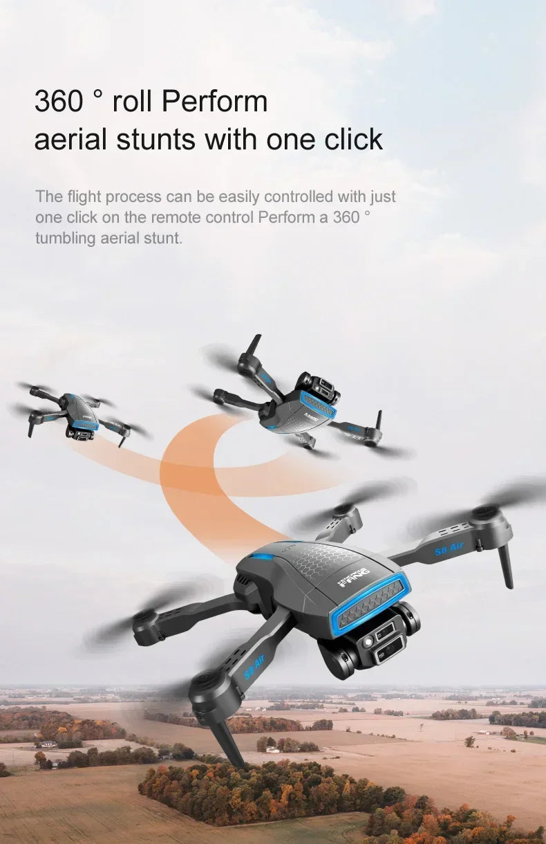 S8 Air  Drone, the flight process can be easily controlled with just one click on the remote