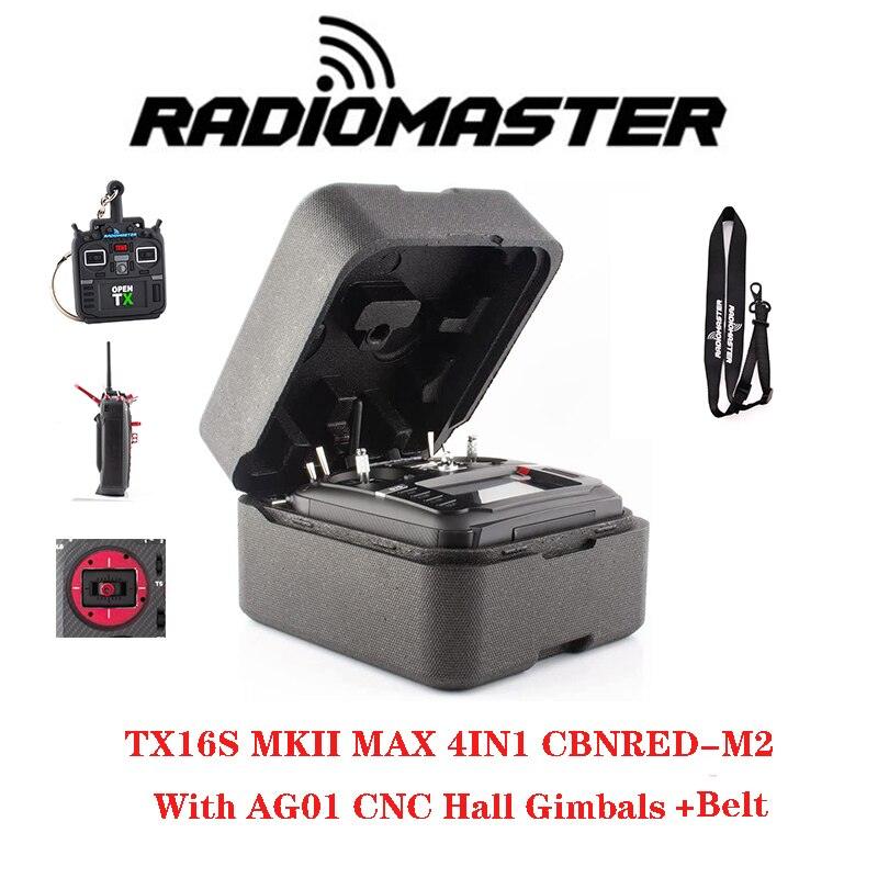 RadioMaster TX16S MKII MAX ELRS/4IN1 With AG01 Full CNC Hall Gimbals Transmitter Remote Control - RCDrone