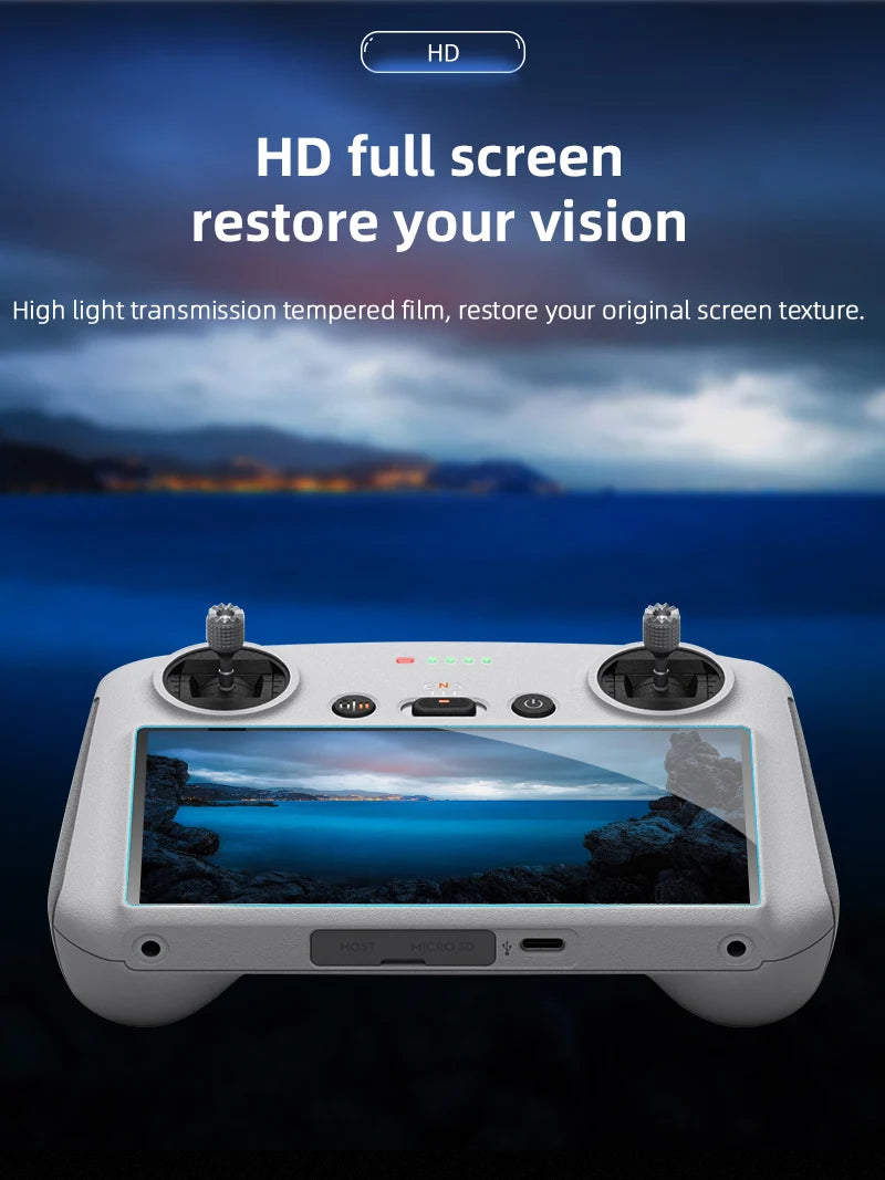Lanyard for DJI MINI 3 Pro, HD HD full screen restore your vision High light transmission tempered film, restore your original screen texture