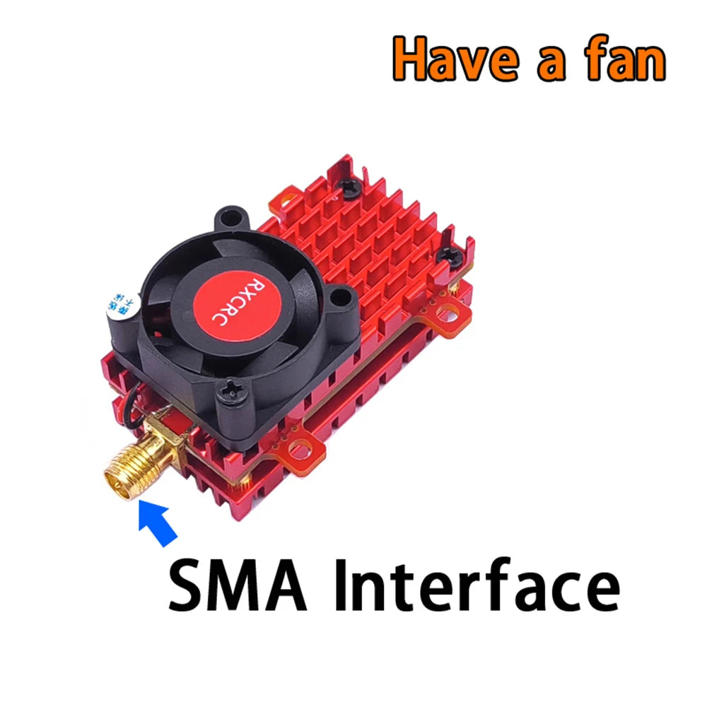 RXCRC EWRF 5.8G 2W 48CH VTX, Have & fan SMA Interface 3ajx