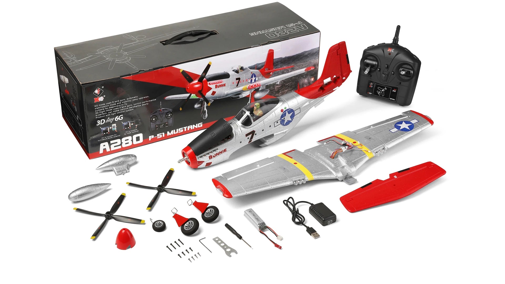 WLtoys A280 Brushless Motor RC Airplane, Tability' canight 4 Bunnie Jutdmoilc Obodibn