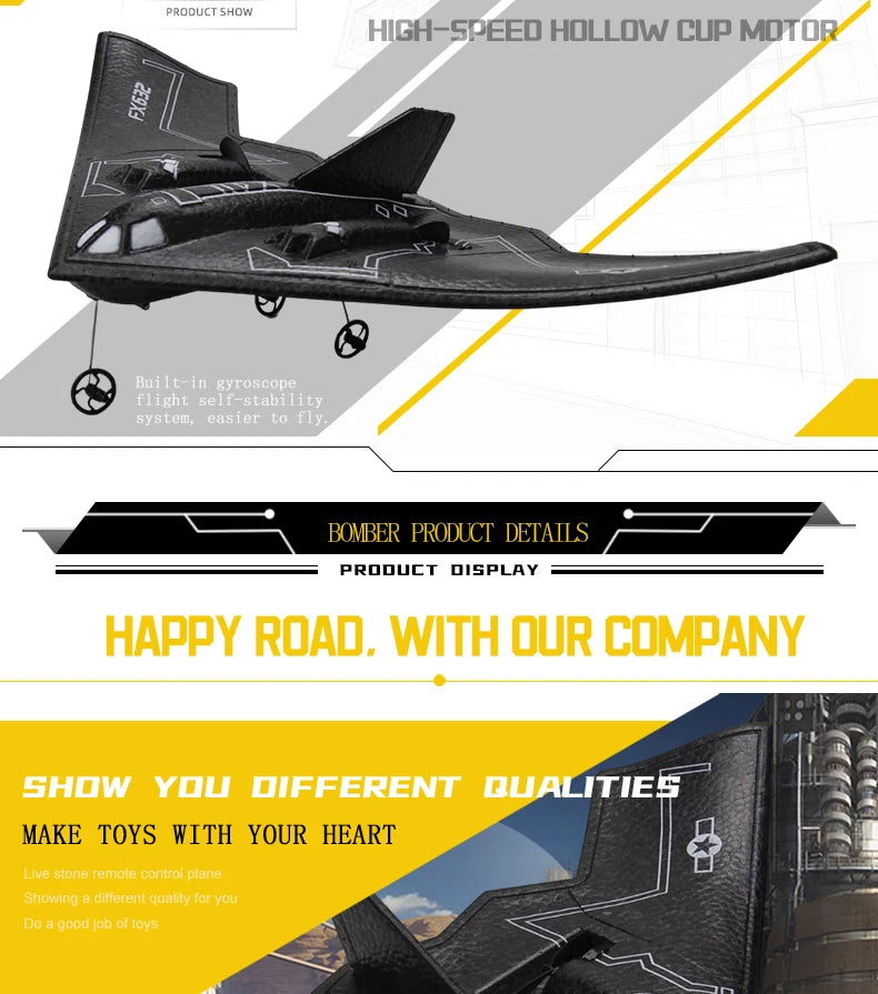 Rc Plane B2 Stealth Bomber - 2Ch 34Cm Wingspain Cessna 2.4G Remote Control Airplane Aircraft Drone Toys for Adults Children 22 Rc Plane B2 Stealth Bomber, our COMPANY Show Ynu MIFFERENT QUALITIES MAKE