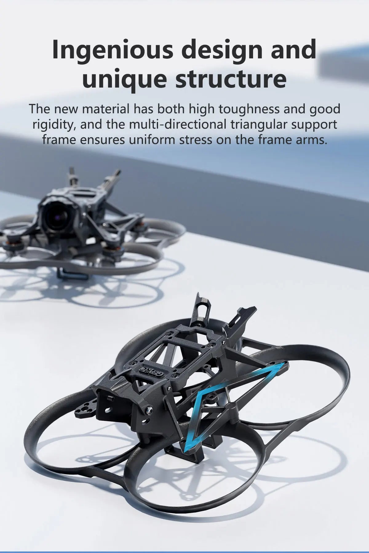 GEP-DS20 Frame 2Inch Parts Propeller Accessory, the new material has both high toughness and rigidity . the multi-directional triang