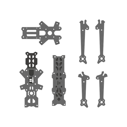 iFlight Nazgul Evoque F4 F4X/F4D FPV Replacement Part for side Panels/middle plate/top plate/bottom plate/arm/screw pack/3D TPU