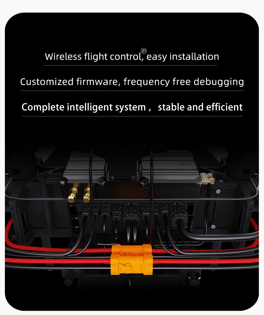 EFT Z50 50L Agriculture Drone, Wireless flight control; easy installation Customized firmware, frequency free debugging Complete intelligent system stable