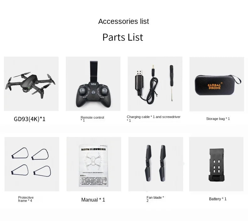 accessories list parts list so8n1 gd93(4