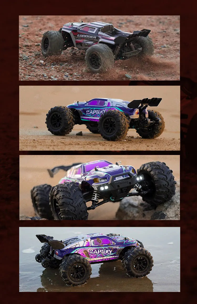4WD RC Car With LED Remote Control Cars High Speed Drift Monster Truck for Kids
