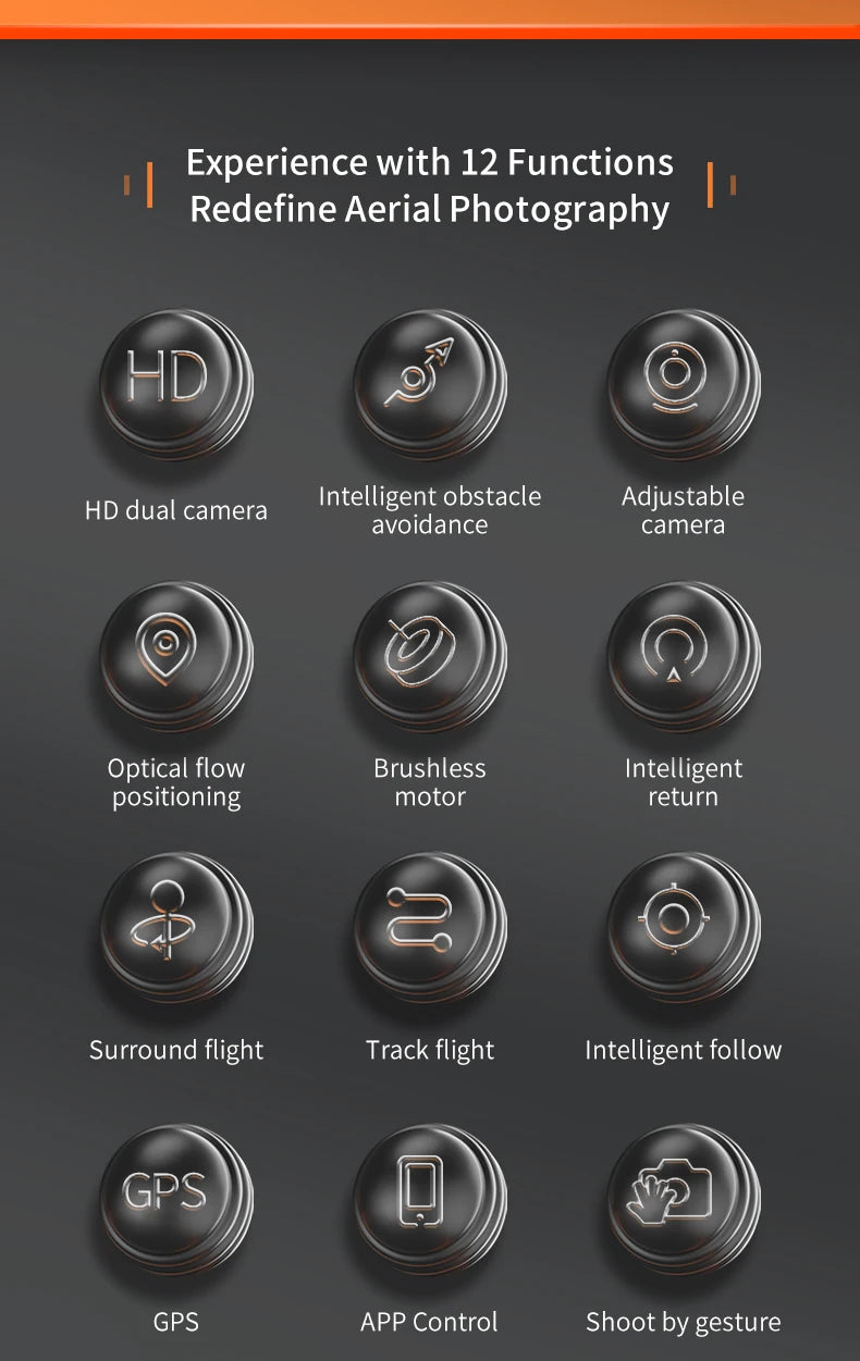 X25 Drone, hd dual camera intelligent obstacle adjustable avoidance camera optical flow brush