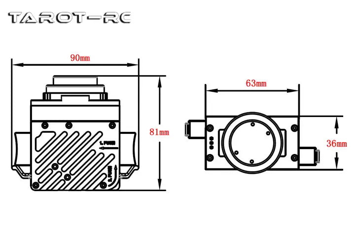 Tarot Dji PSDK Electronic Thrower - Two-stage Releaser 40KG Large Load Drone UAV Throw Device Adapter Air Dropping System TL6101 6 Tarot Dji PSDK Electronic Thrower, Maximum single throw weight: 20kg; Total throw load: 40kg.