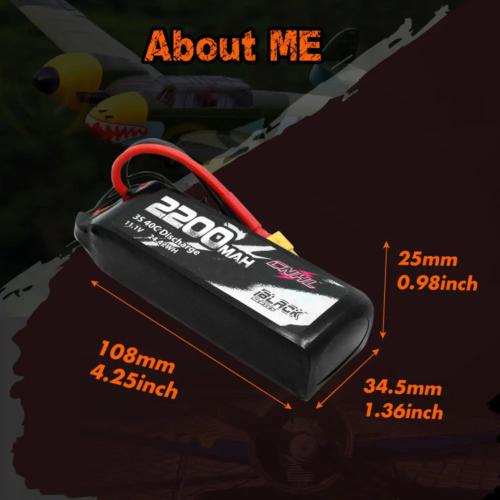 2PCS CNHL 2200mAh Battery, About Me 35 25mm 0.98inch 34.5mm 1.36inch 2Z0Or 