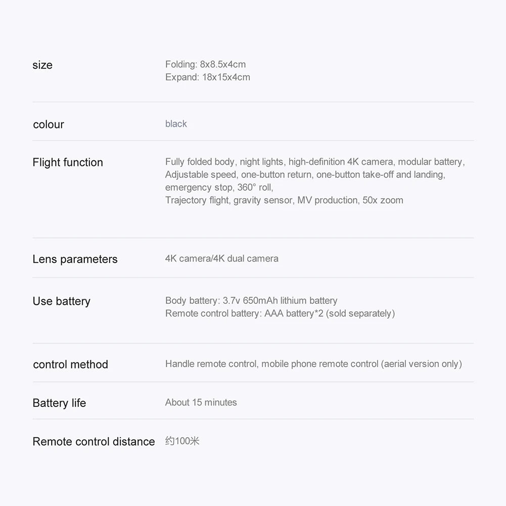 YLR/C S68 Drone, mv production, 50x zoom lens parameters 4k cameral