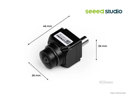 3MP Sony ISX031 GMSL2 camera with 196° HFOV, IP67 rating, YUV422 30fps, Fakra-Z connector, MAX96717F, compact 46×26×26 mm design.