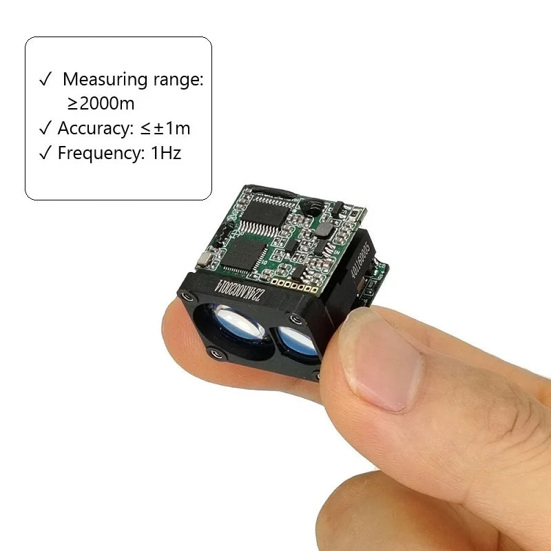 JRT D09C Laser Distance Sensor, A laser distance sensor with 905nm wavelength, measuring up to 1500m or 2000m, suitable for drone pods.