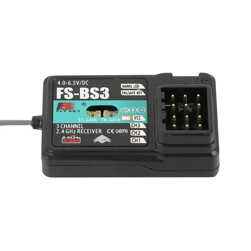 Flysky FS-BS3 FS-BS4 FS-BS6 Receiver with Gyro Stabilization System for Flysky FS-IT4S / Remote Control Spare Parts 18 4.0-6.5v/dC SIGNEL LED FS-BS3 CALS