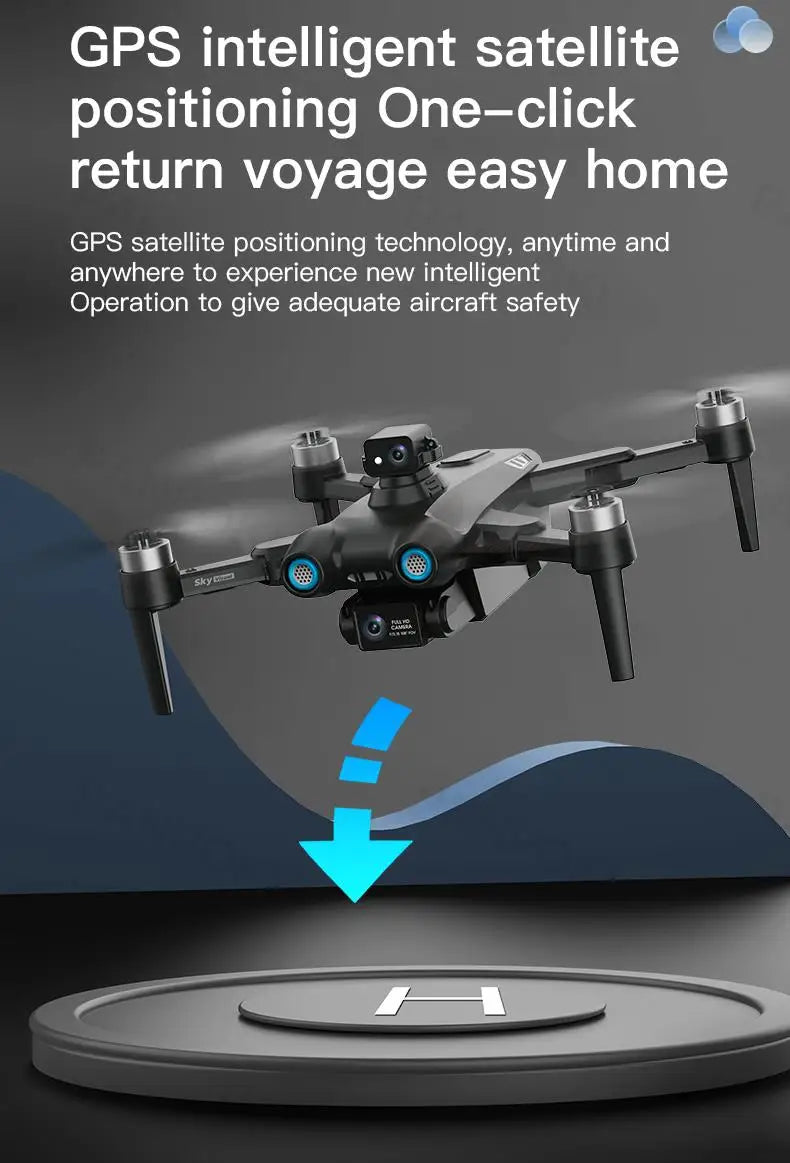 AE6 Max Drone, Intelligent satellite positioning One-click return voyage easy home GPS intelligent satellite positioning .