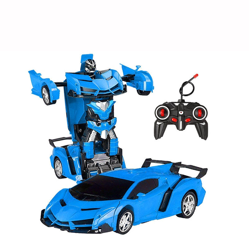 Electric RC Car Transformation Robots - Children Boys Girls Toys Outdoor Remote Control Sports Deformation Car Robots Model Toy