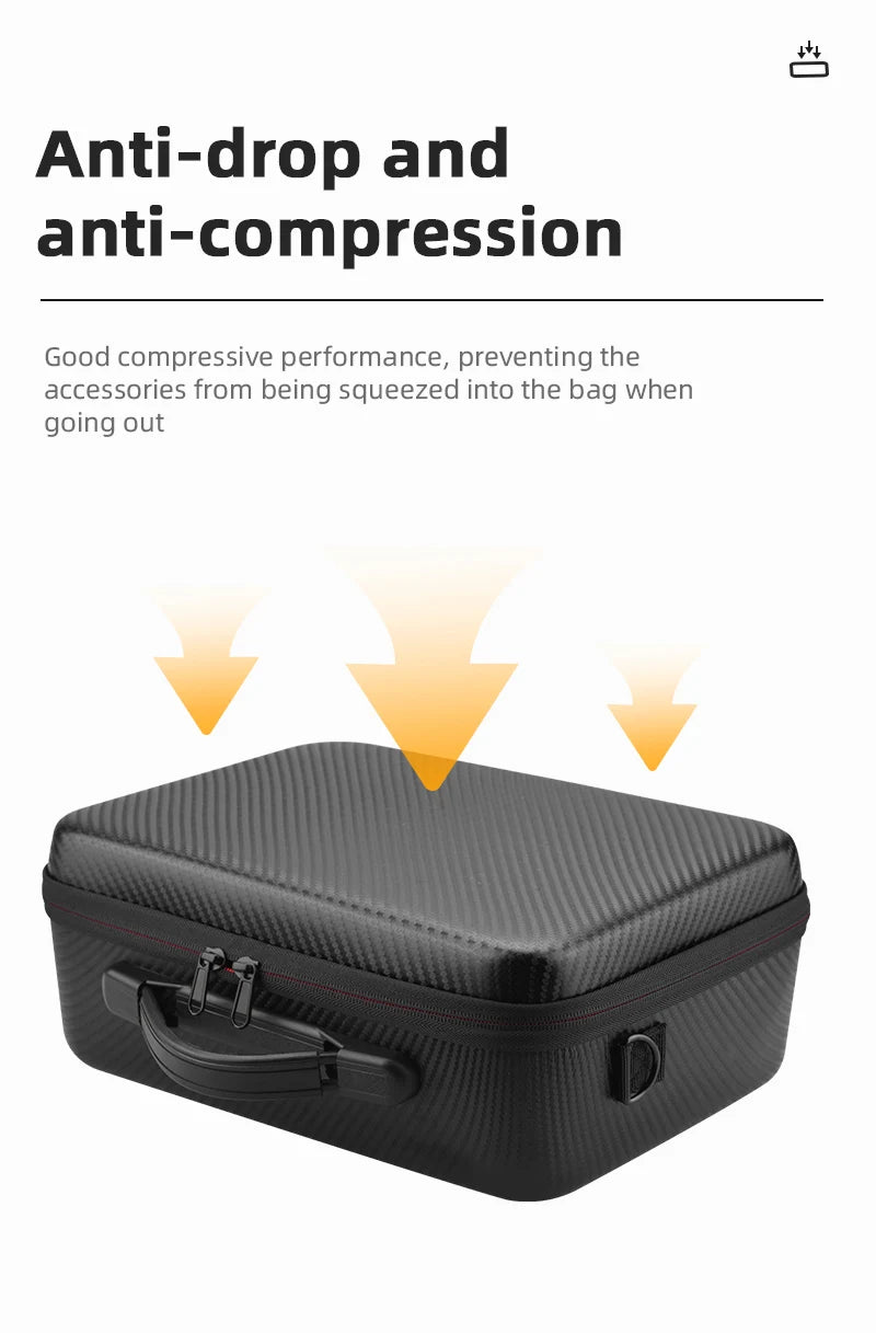 Storage Case Portable Suitcase For DJI Mini 3 Pro - Carrying Case Shoulder Bag for DJI Mini 3 Drone Smart Controller Accessories 18 Storage Case Portable Suitcase For DJI Mini 3 Pro, anti-drop and anti-compression Good compressive performance, preventing the accessories from being