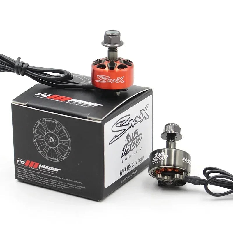 SmooX 1507 Plus brushless motor for FPV drones, with high KV and compact design.