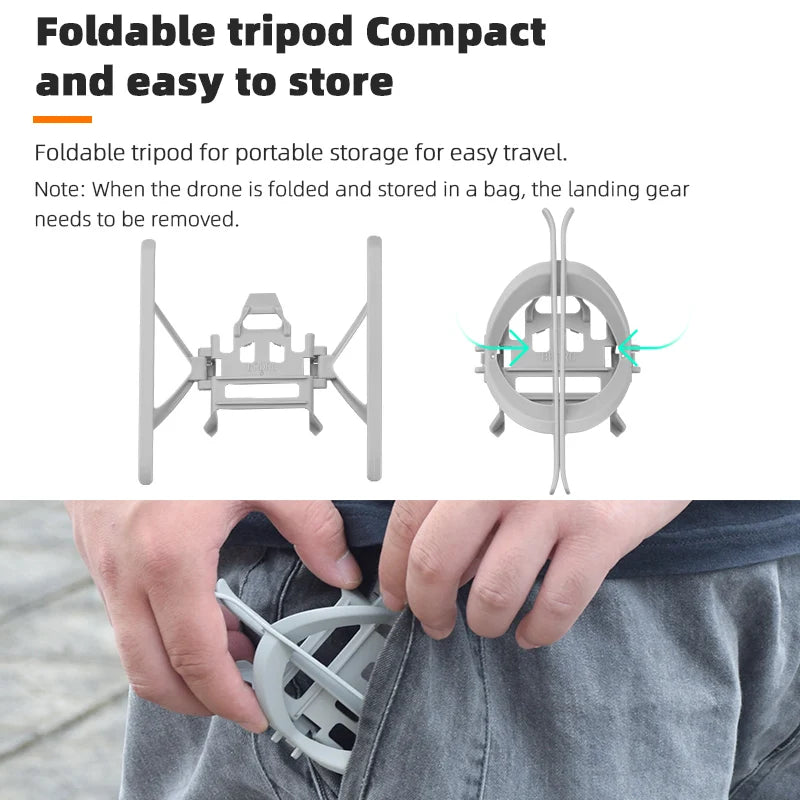 Foldable Landing Gear for DJI Mini 3/MINI 3 PRO, foldable tripod Compact and easy t0 store Foldable tripod for portable storage for easy travel