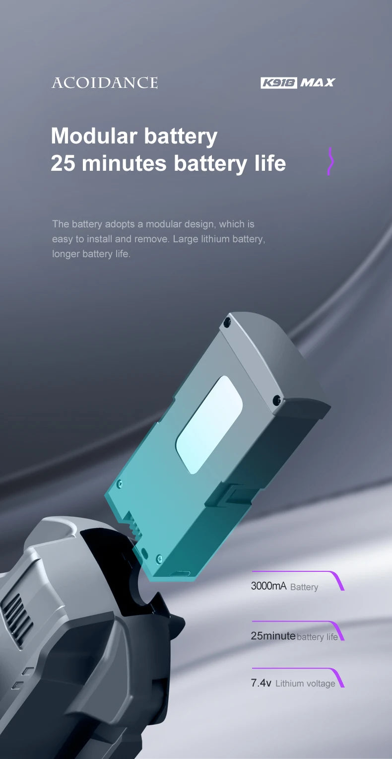 XYRC K918 MAX GPS Drone - 4K HD Professional Obstacle Avoidance 8K HD DualHD Camera Brushless Foldable Quadcopter RC Distance 1200M Professional Camera Drone 37 XYRC K918 MAX GPS Drone, ACOIDANCE K91o MAX Modular battery 25 minutes battery life 7.4v