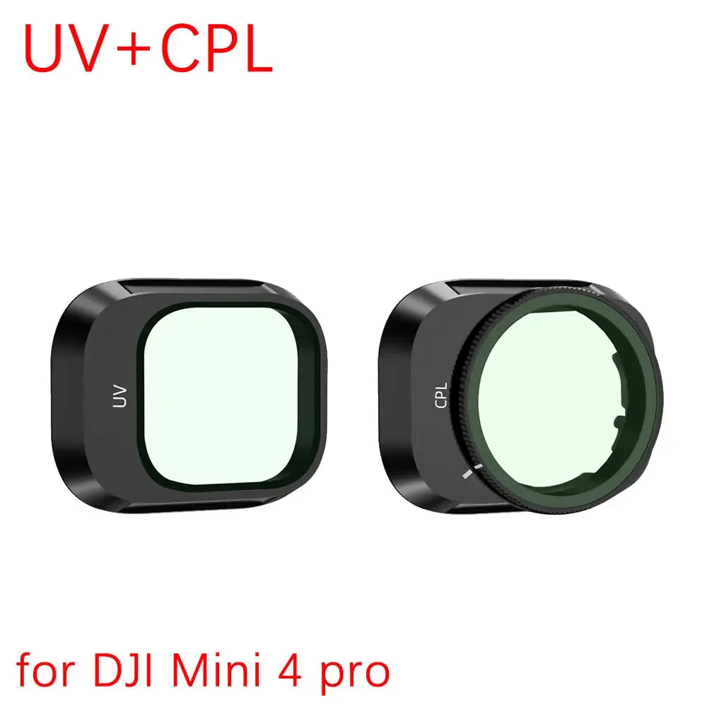 Aluminum Alloy Filter Set for DJI Mini 4 Pro Filter Camera - Optical Glass ND8/16/32/64 CPL Polarizer Nd Filters Accessoires