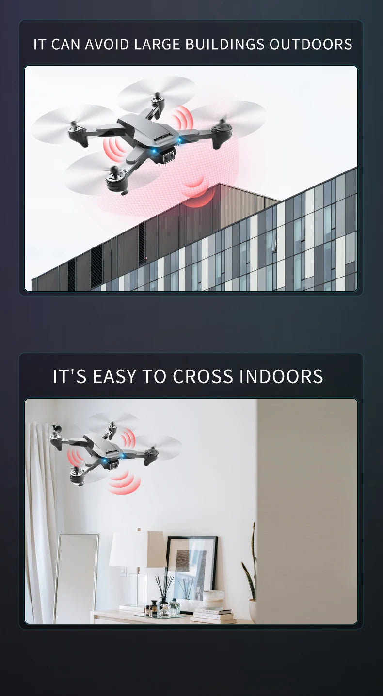 S186 Drone, indoors it's easy to cross large buildings outdoors it'