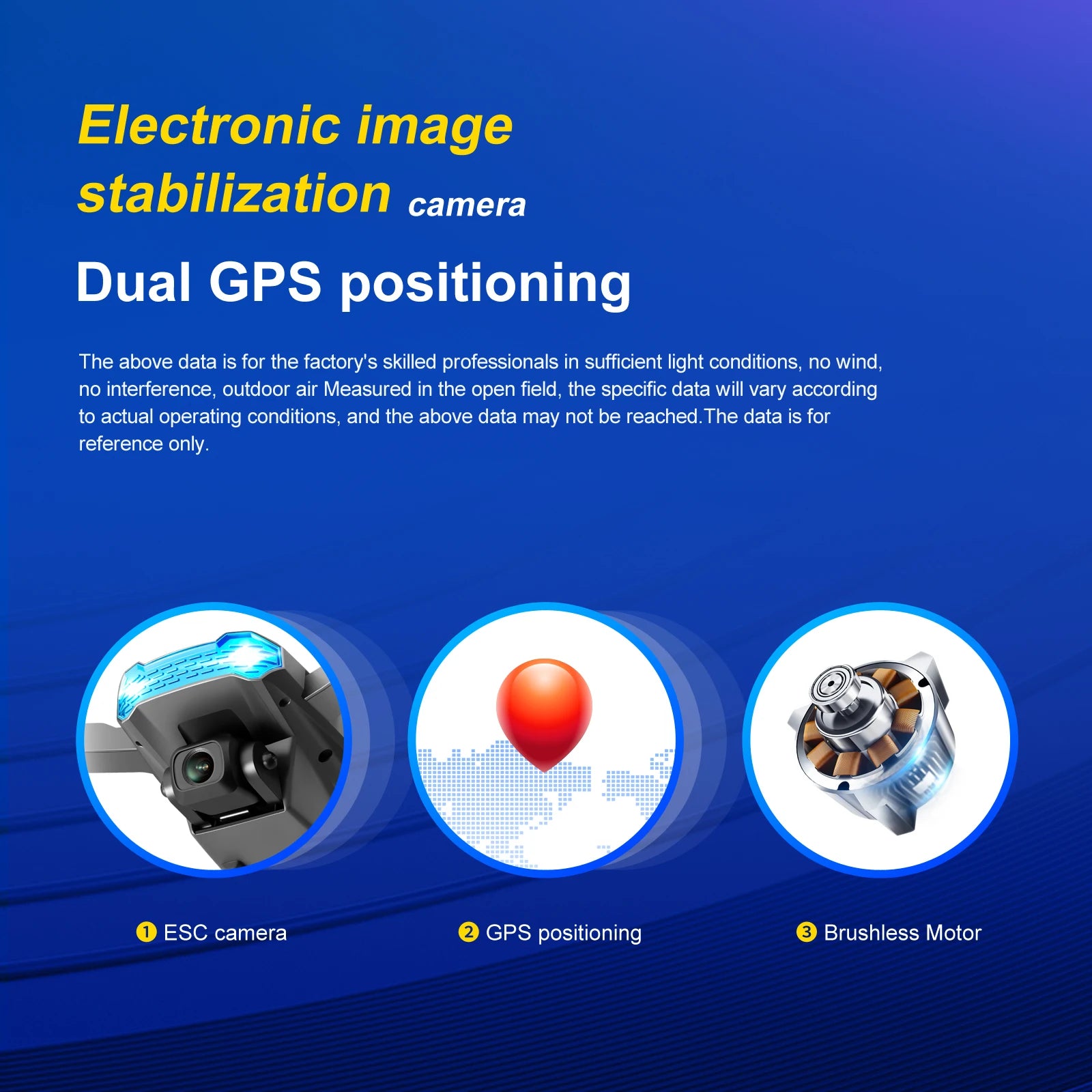 QJ S106 GPS Drone - 8K HD Professional Dual Camera Anti-shake gimbal Brushless Motor 181g RC helicopter Foldable Quadcopter 24 QJ S106 GPS Drone, the above data is for the factory's skilled professionals in sufficient light