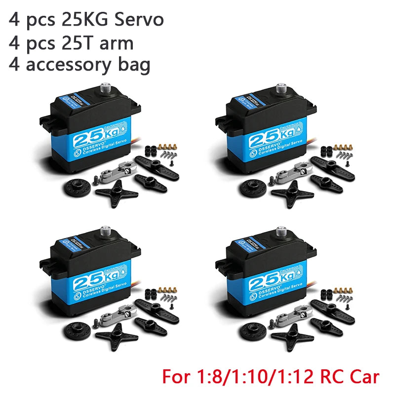 4X Coreless servo, Servo 4 pcs 2ST arm 4 accessory bag 83 For 1.8