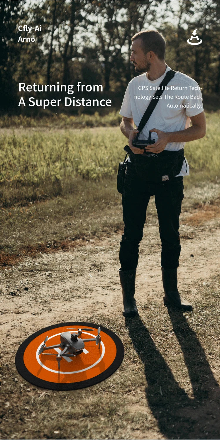 C-FLY Arno SE MAX Drone - Profesional 4K HD Camera 3-Axis Micro Gimbal 5G Wifi GPS Drone With HD Camera FPV Brushless Foldable RC Quadcopter Professional Camera Drone 50 C-FLY Arno SE MAX Drone, Cfly-Ai Arno Returning From GPS Satellite Return Tech Sets The