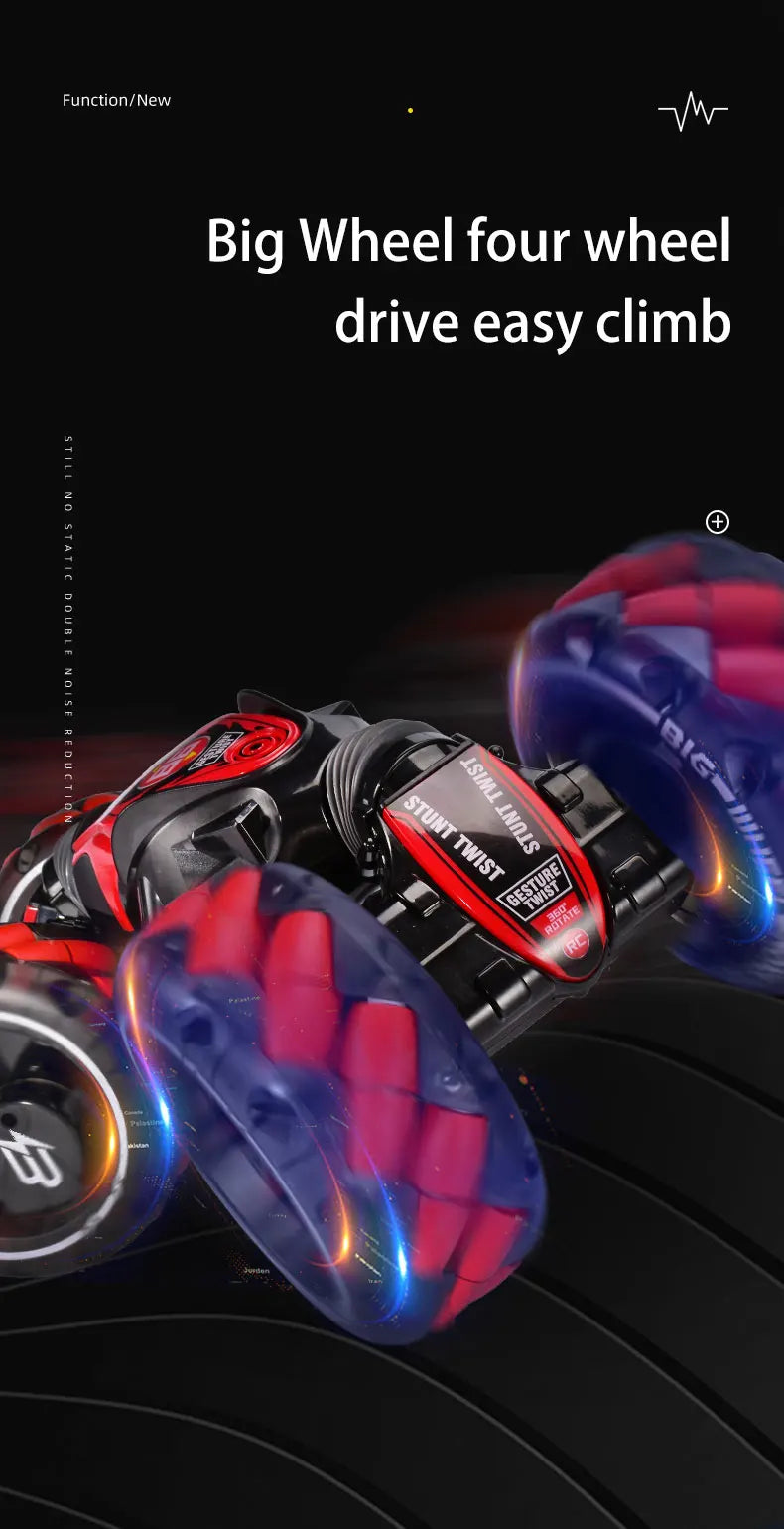 ZWN 1:12 / 1:16 4WD RC Car, 4WD RC Car - Radio Gesture Induction Music Light Stunt Remote