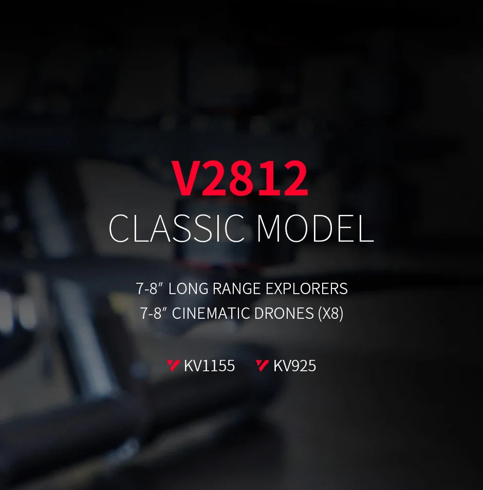 T-motor, V2812 CLASSIC MODEL 7-8" LONG RANGE EXPL