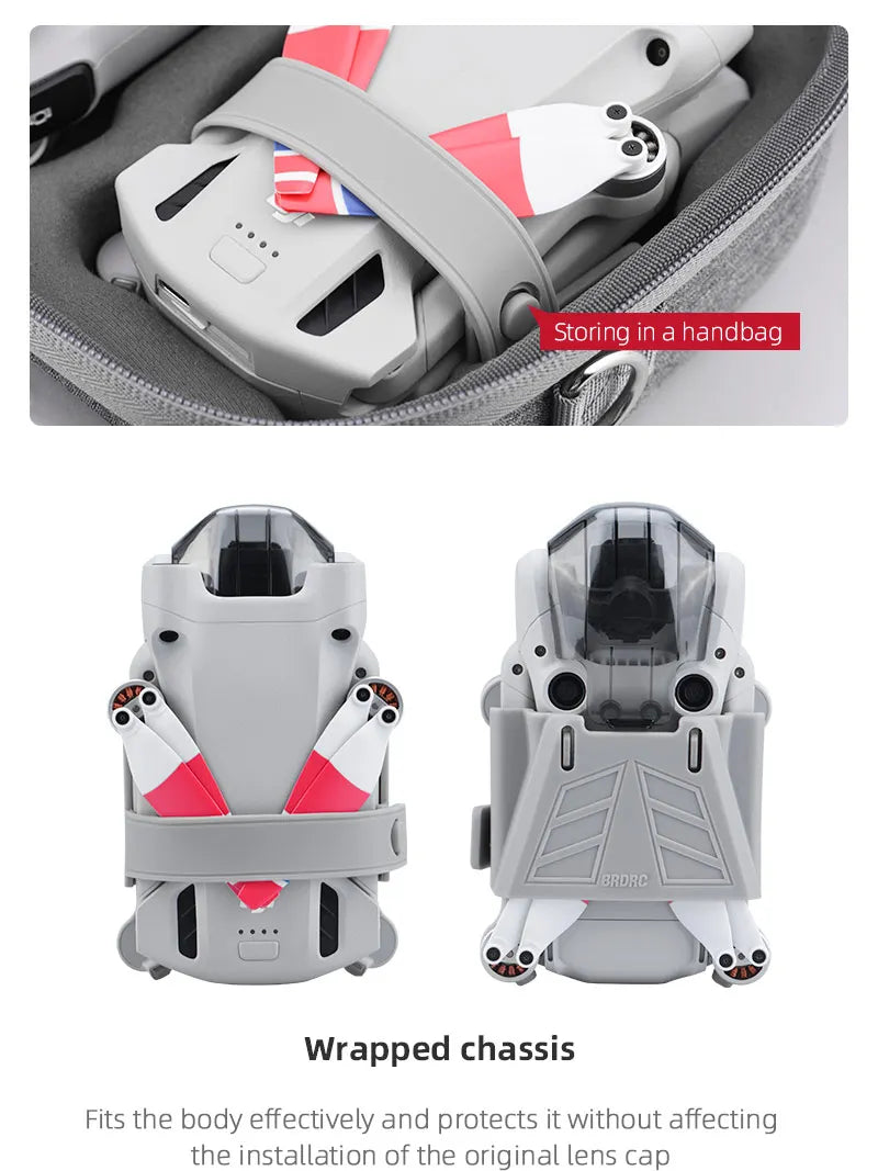 Propeller Holder for DJI Mini 3 PRO - Propellers Stabilizer Protector Belt Drone Props Fixed Mount Guard Drone Accessories 17 Propeller Holder for DJI Mini 3 PRO, brdR Wrapped chassis Fits the body effectively and protects it without affecting the