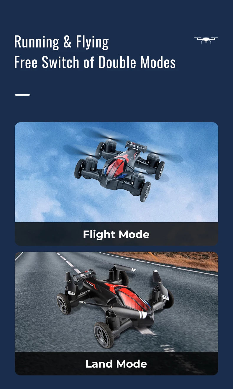 running & flying free switch of double modes flight mode land
