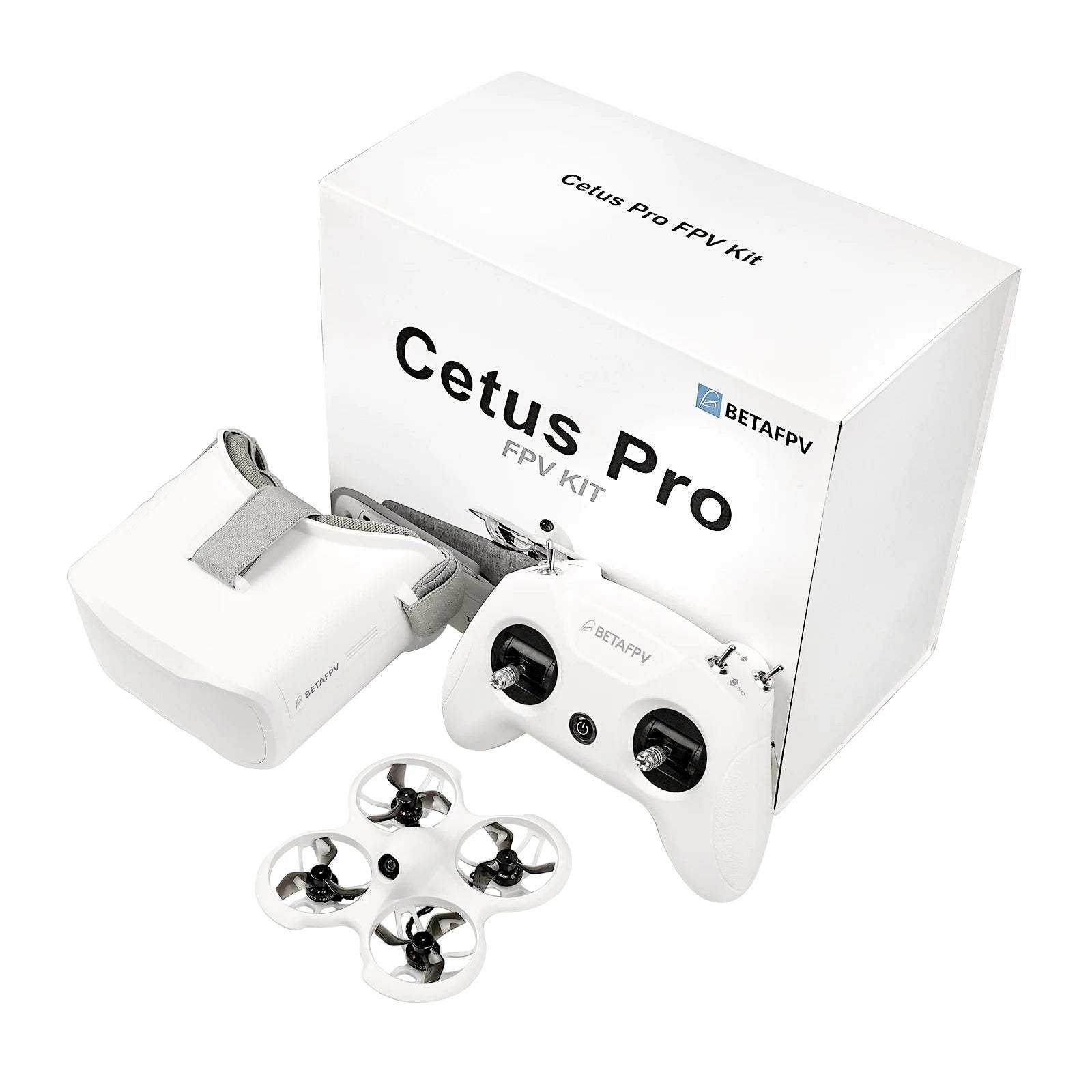 Cetus Pro/Cetus FPV Kit Indoor Racing Drone BNF/RTF Frsky D8 Lite Radio 2 SE Transmitter 5.8G 14DBI VR02 Goggles VTX Quadcopter 30 Kit Cetus BETAFPV FPV Pro KIT @BETAFV B