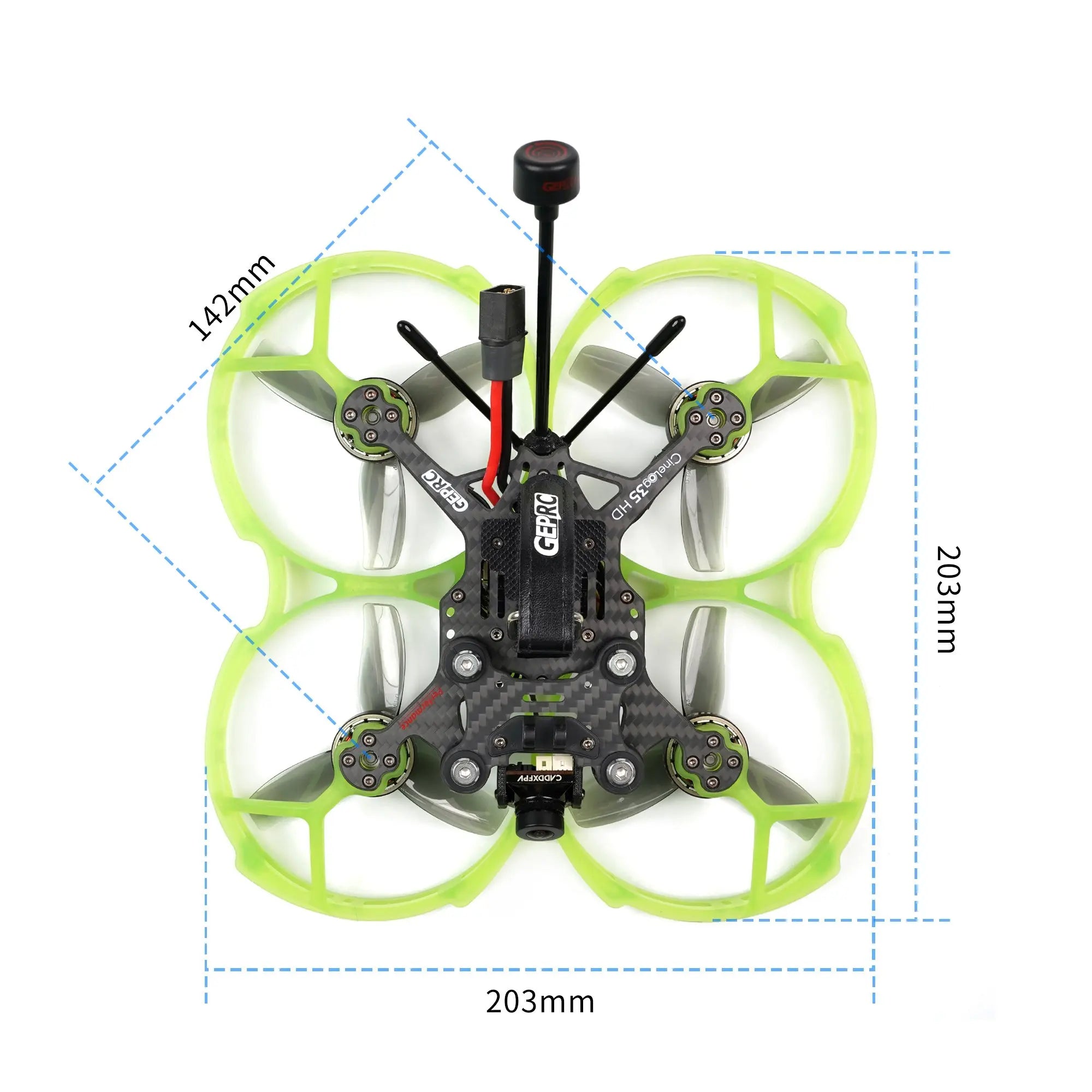 GEPRC CineLog35 Cinewhoop FPV Drone, You can even Freestyle with GEPRC Naked Hero 8 Camera .
