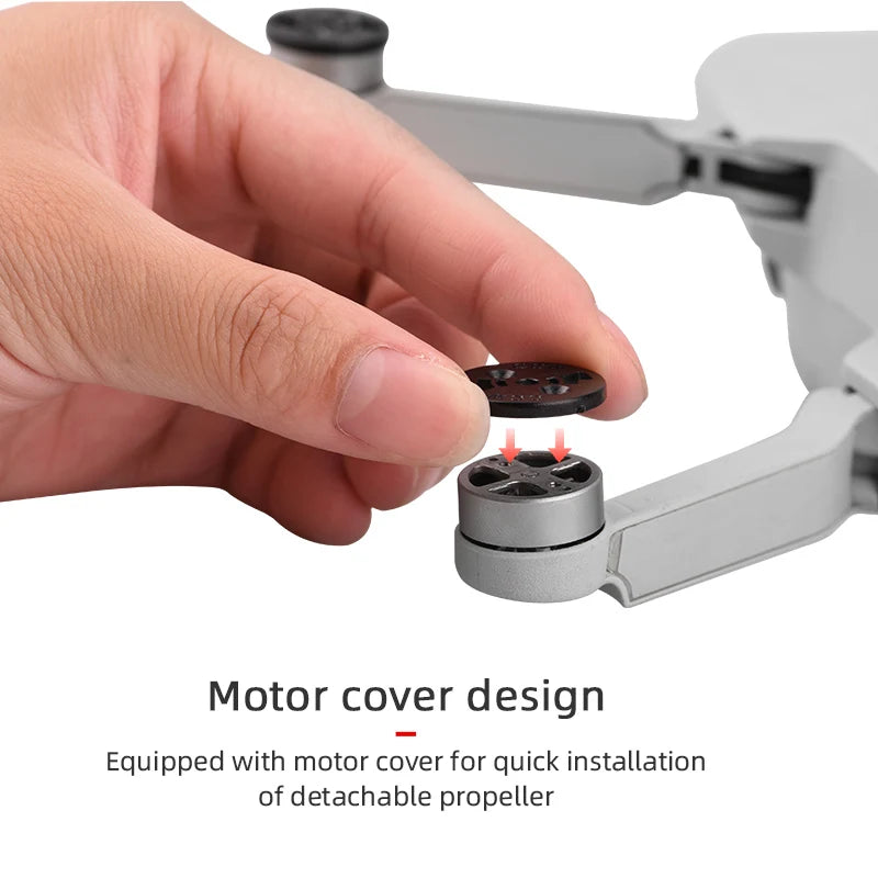 For DJI Mini 2/SE Mavic Mini Propeller, Motor cover design Equipped with motor cover for quick installation of detachable propel