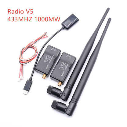 Télémétrie 3DR Radio V5 - Module de transmission de données air et sol 433 Mhz 915 Mhz 100 MW/500 MW avec câbles OTG pour APM 2.8/Pixhawk 2.4.8