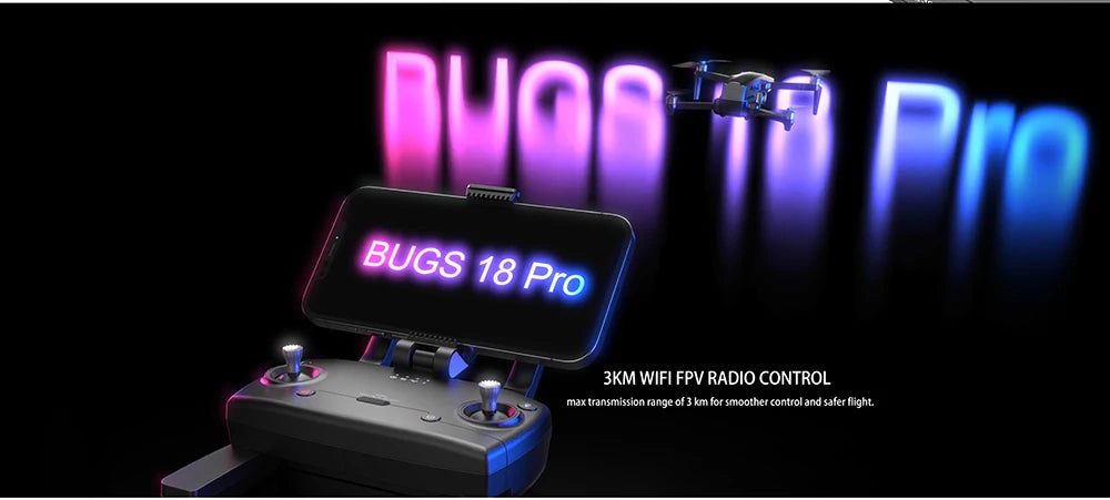 B18 Pro Drone - GPS 4K HD Dual Camera Three-Axis EIS Gimbal 5G Wifi FPV Folding Quadcopter Remote Control Distance 3000M Gift Toy Professional Camera Drone 30 B18 Pro Drone - GPS 4