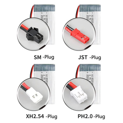 Acessórios para drones Bateria 802540 - Bateria para drone 3,7V 600mAh 25C