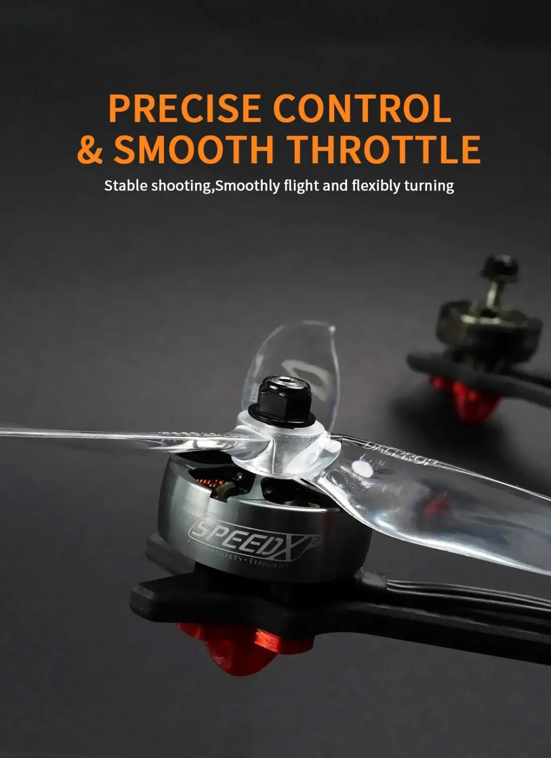 GEPRC SPEEDX2 2806.5 1350KV/1760KV Motor - 4-6S Brushless Motor for RC Multirotor FPV Freestyle 6-7inch Long Range Drones DIY Part 13 GEPRC SPEEDX2 2806.5 1350KV/1760KV Motor, PRECISE CONTROL & SMOOTH THROTTLE Stable shooting