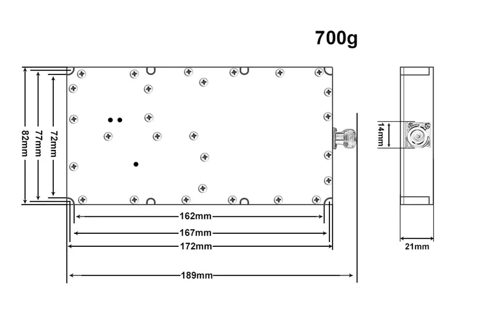 100W 5.2G 5.8G High Power Anti Drone Module Analog Signals UAV Countermeasure Nickel Plating Advanced Power Amplifier 15 we produce drone countermeasures modules that can effectively interfere with drones